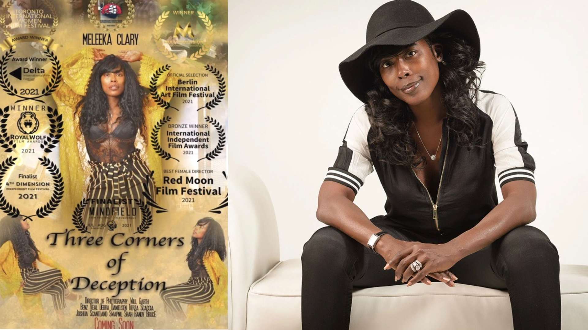 Hollywood News: Latest on Award-Winning Actress and Producer of “3 Corners of Deception”  Dr. Meleeka Clary!